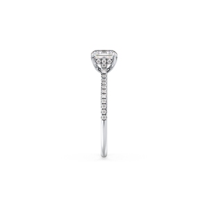 Bague de fiançailles REYES Fine Jewelry en argent sterling 925, taille Asscher, moissanite 1,32 carat, pour femme, certifiée GRA. - Product Image 5