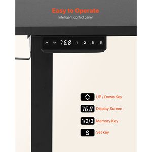 Scrivania da Gaming a L in Acciaio al Carbonio con Doppio Gancio e Ruote, Altezza Regolabile Elettricamente, per Computer - Product Image 6