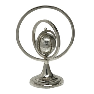 Aluminium <b>Globe</b> for Table Top Decorative Aluminum Modern Shiny Desktop <b>Globe</b> Good Premium Quality - Product Image 1