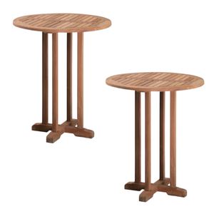 Table basse ronde écologique en bois de teck naturel, design moderne, prix de gros - Product Image 6