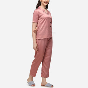 ชุดนอนแขนยาวสำหรับผู้หญิงชุดใส่อยู่บ้านเนื้อนิ่มน้ำหนักเบาสำหรับผู้หญิงชุดใส่อยู่บ้าน - Product Image 2