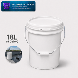 18L Plastic Waterproof Coating <b>Bucket</b> <b>with</b> Airtight <b>Lid</b> for Construction Use, ISO 9001 Manufacturer - Product Image 1
