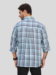 เสื้อเชิ้ตลายสก๊อตผู้ชาย แขนสามส่วน ปกคอพับ ผ้าฝ้าย 100% ระบายอากาศได้ดี เหมาะสำหรับใส่ในฤดูหนาว - Product Image 5