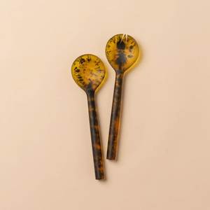 Handcrafted Luxury Resin Wedding Spoon <b>Set</b> 10ml Capacity Long Handle Modern Artistic Design Dishwasher Safe Lightweight Elegant - Product Image 2