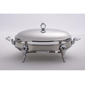 Recipiente profesional de acero inoxidable para calentar comida tipo buffet con tapa enrollable para equipo de banquetes - Product Image 1