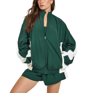 Custom Design Best Quality <b>Women</b> Stylish Woven Windbreaker <b>Jacket</b> Stand Lightweight Breathable Windproof Autumn <b>Summer</b> Nylon - Product Image 1