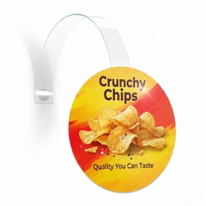 Présentoir publicitaire en PVC pour supermarché, support de signalisation de point de vente, sans BPA, qualité alimentaire - Product Image 5