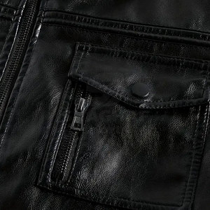 Vestes en cuir durables pour hommes, look moderne et tenue décontractée, mode streetwear quotidienne, vestes d'hiver - Product Image 4