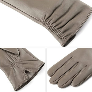 High Quality Full Finger Leather <b>Gloves</b> For Winter 2025 New Arrival Fashionable Women Winter Warm Leather <b>Gloves</b> - Product Image 4