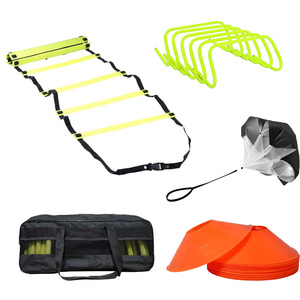 Kit de Entrenamiento de Agilidad Plegable Portátil 2025, Escalera de Agilidad de 10 Peldaños, 10 Conos, Obstáculos, Cinta de Velocidad - Product Image 1