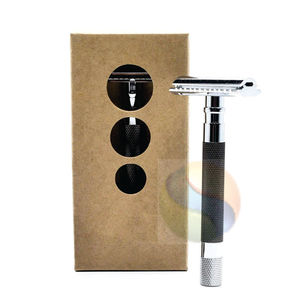 Maquinilla de Afeitar Profesional de Doble Hoja de Acero Inoxidable de Alta Calidad con Acabado Espejo para Adultos - Product Image 6