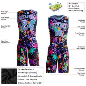 Conjunto de Uniforme de Baloncesto Personalizado de Alta Calidad, Uniforme de Baloncesto de Malla Transpirable, Proveedor Mayorista - Product Image 2
