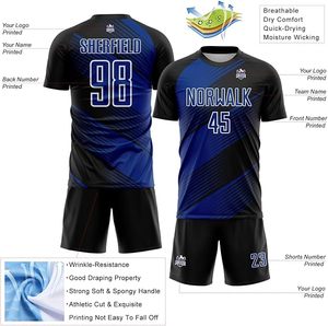 Conjunto de Camiseta y Pantalones Cortos de Fútbol Personalizados con Gradiente, Uniforme Deportivo para Equipos, Camisetas de Fútbol Impresas Personalizadas para Hombres, Mujeres, Jóvenes y Niños - Product Image 3