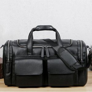 Bolsa de Viaje de Fin de Semana BELLSPENCER Unisex de Lujo, de Nailon, Gran Capacidad, con Cierre de Cremallera, Color Negro con Correas Color Oliva, Resistente - Product Image 4