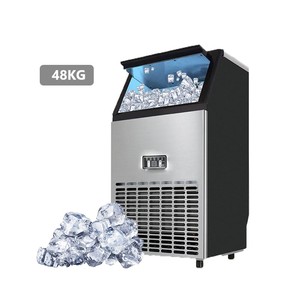 Máquina de Hielo Portátil Económica de 30-40 kg/día, de Acero Inoxidable, para Uso Comercial, Doméstico, en Hoteles y al Aire Libre, con Entrada de Agua Embotellada - Product Image 1