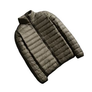 Vestes chaudes d'hiver en coton rembourré de haute qualité pour hommes avec col montant Vêtements imperméables à capuche de couleur pure - Product Image 1