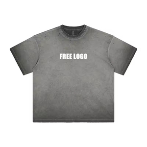 เสื้อยืดทรงบ็อกซี่ฟิต ผ้าฝ้ายออร์แกนิค 100% แบบเฟรนช์เทอร์รี่ ทรงหลวมสไตล์ฮิปฮอป น้ำหนัก 300 GSM สำหรับผู้ชาย สามารถสั่งทำได้ - Product Image 2