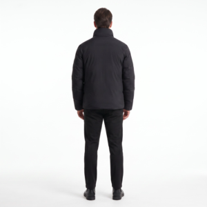 <b>Men's</b> Seamless 800-<b>Fill</b> Goose <b>Down</b> Puffer <b>Jacket</b> Waterproof Technical Nylon Winter Coat - Product Image 2