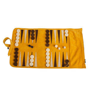 Portable Roll up <b>Backgammon</b> <b>Board</b> Set With Durable Waterproof Pu Leather Foldable Customizable Materials and Colors - Product Image 2
