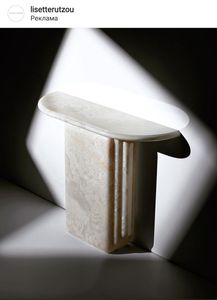Best Seller Black Marble Console <b>Table</b> With Cone Legs Luxury Entryway Furniture For Home Hotel Decor Use - Product Image 6