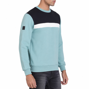 Sudadera de Algodón Mezclado con Forro Polar para Hombre, Estilo Vintage, Elegante, Informal, Transpirable, de Alta Calidad, con OEM ODM - Product Image 3