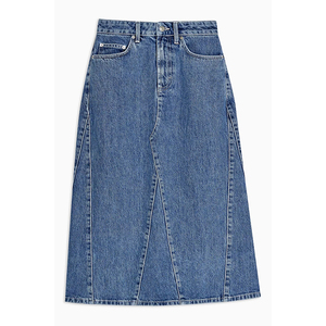 New Arrival Ladies High Quality Blue Jeans Overall Dress for Women Classical Skirt Wholesale Long Womens Colored Denim Skirt - Product Image 1