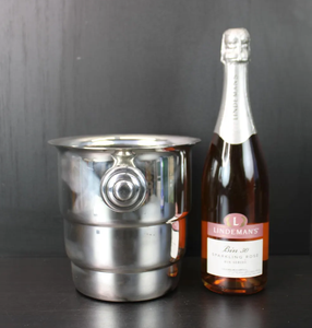 Seau à glace et refroidisseur à vin de qualité supérieure, grand modèle argenté, pour la vente en gros, avec logo, idéal pour le champagne et les articles de bar. - Product Image 4