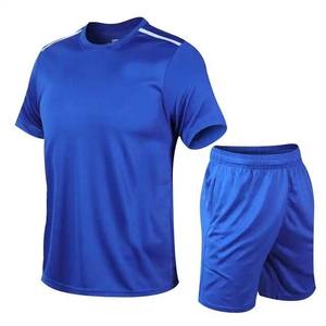 Uniformes de Fútbol Baratos al por Mayor, Camiseta y Pantalones Cortos en Contraste, Conjunto Deportivo de 2 Piezas, Diseño Personalizado OEM, Uniforme de Fútbol para Hombre - Product Image 3