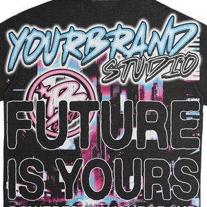 High Quality Oversized Cotton Men's <b>T</b>-<b>shirts</b> Custom Print Logo Drop Shoulder Design DTG Heavyweight Cropped Boxy Fitted Worsted - Product Image 4