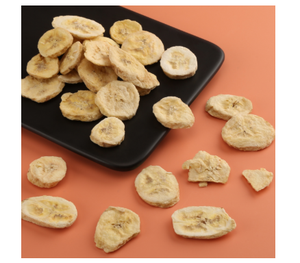 Bananes séchées biologiques en vrac, collation saine à base de fruits naturels pour smoothies, pâtisseries, croquantes, emballées sous vide - Product Image 1