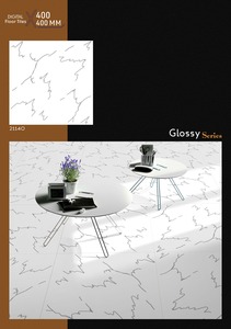 CARREAUX CÉRAMIQUES SÉRIE GLOSSY DESIGN CALCUTTA, TAILLE 400X400mm, ÉPAISSEUR 8mm, DESIGN EXCEPTIONNEL, MEILLEURES VENTES - Product Image 3