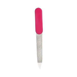 Factory Direct Stainless Steel <b>Nail</b> Filer Wholesale Low MOQ Custom Brand Pink Handle Metal <b>File</b> Professional Durable Manicures - Product Image 6