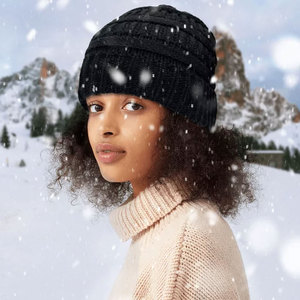 Gorro de Punto Grueso con Logotipo Personalizado, Gorro de Invierno Cálido y Suave, Gorro de Punto Térmico para Exteriores, Unisex, para Hombre y Mujer - Product Image 2
