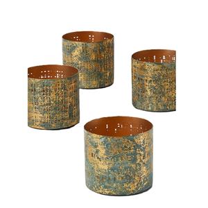 Nouvel Arrivage – Ensemble de 3 Bougeoirs en Fer Gravé et Découpé, Noir et Or, Décoration Maison, Noël, Taille et Forme Personnalisables - Product Image 5