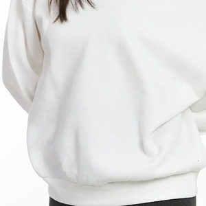 Sweat-shirt oversize en molleton de coton 360g pour femme, coupe carrée, doublure polaire, col rond, imprimé stylé, mode hiver - Product Image 3