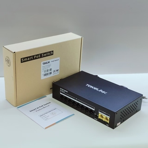 TOKELINK Fiber Optic <b>PoE</b> Ethernet <b>Switch</b> 10-Port 8 x <b>PoE</b>+ 2.0Gb 2-Uplink 10/100Mbps Unmanaged Network <b>Switch</b> - Product Image 5
