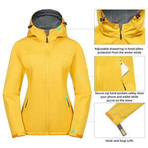 Fabricante de Ropa para Exteriores, Venta Directa de Fábrica, Chaquetas Impermeables y Resistentes al Viento para Senderismo y Trekking, Chaqueta Softshell para Mujer - Product Image 5