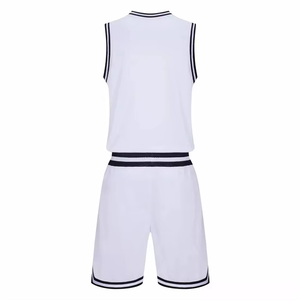 Men Basketball Jersey Set <b>Plus</b> <b>Size</b> Printed Blue 23 Number Custom Team Name Sleeveless Moisture Wicking Breathable <b>Mesh</b> Uniforms - Product Image 3