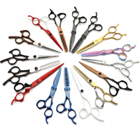 Ciseaux de coiffure professionnels en acier inoxydable, lame tranchante, manche long, pour droitiers, ciseaux de coupe de cheveux pour salon de beauté