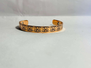Brazaletes de Aleación de Cobre Sostenibles Hechos a Mano para Unisex, Brazalete Abierto Trenzado, Ajustable, Moderno, para Uso Diario y Fiestas - Product Image 5