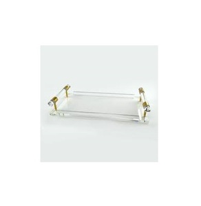 Venta Directa de Fábrica: Bandeja Rectangular Clásica de Acrílico para Tazas de Hotel/Club, Elegante Bandeja Individual de Acrílico para Alimentos y Artículos Diversos - Product Image 1