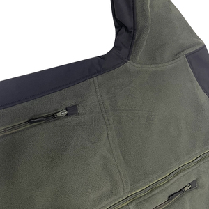 Veste de chasse pour homme, chaude, en polaire, 330 GSM, taille XL, fermeture éclair, logo personnalisé, vêtements de travail d'hiver, manteau de chasse pour extérieur - Product Image 4