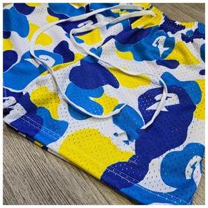 กางเกงขาสั้นออกกำลังกายลายพรางแฟชั่นสตรีทสำหรับผู้ชาย รับสกรีนโลโก้ ผ้าคอตตอนเนื้อหนา มีเชือกผูก เหมาะสำหรับวิ่ง - Product Image 2