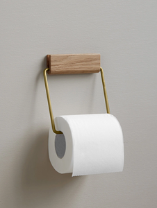 Modern Wood Wall Mounted Toilet <b>Paper</b> Holder Modern Wood Wall Mounted <b>Towel</b> Holder Bathroom Storage Rack - Product Image 6
