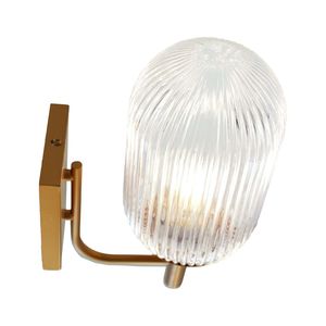 Lampada da parete in bronzo e trasparente effetto goccia di rugiada - Product Image 5