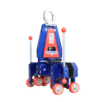 Lève-vitre Ausavina : combinaison de levage avec un chariot élévateur ou un palan électrique pour transporter des plaques de verre.