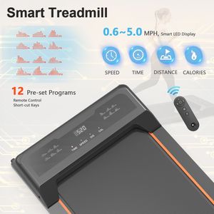Portable 2.5HP 265LBS LED Display Treadmill with Remote Control Under Desk <b>Walking</b> <b>Pad</b> for Home and Office Use - Product Image 4