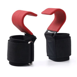 Crochets de musculation robustes pour la musculation, la force athlétique, avec sangles de soutien pour les poignets, poignées unisexes - Product Image 2