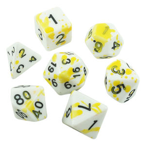 Dados Poliédricos de Hueso Natural Hechos a Mano, 7 Piezas, Ecológicos, de Lujo, para Juegos de Mesa y RPG, Tradebyd - Product Image 1