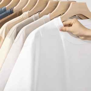 Camisetas de Lona para Hombre, Cuello Redondo, 100% Algodón, 220 g/m², Transpirables, de Secado Rápido, Alta Calidad, para Verano, Venta al Por Mayor - Product Image 2